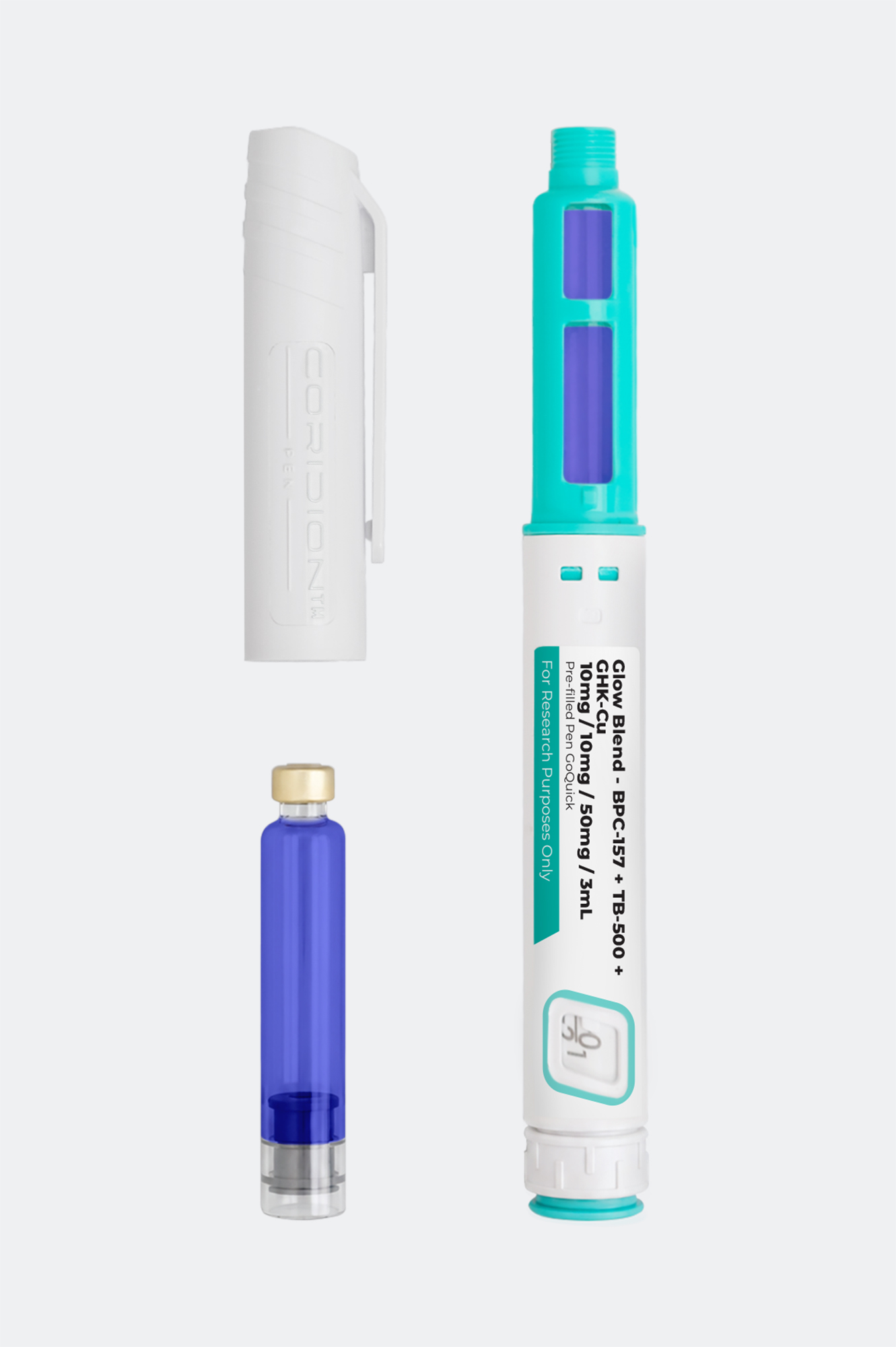 Glow Blend (BPC-157 / TB-500 / GHK-Cu) &ndash; 10mg / 10mg / 50mg (3ml Pen)